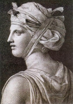  turbante Pintura - Mujer con turbante Neoclasicismo Jacques Louis David